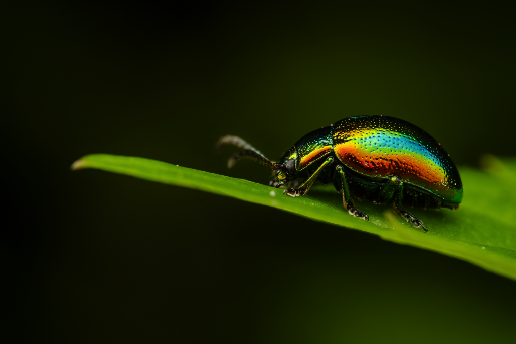 Mandelinka nádherná (Chrysolina fastuosa fastuosa)