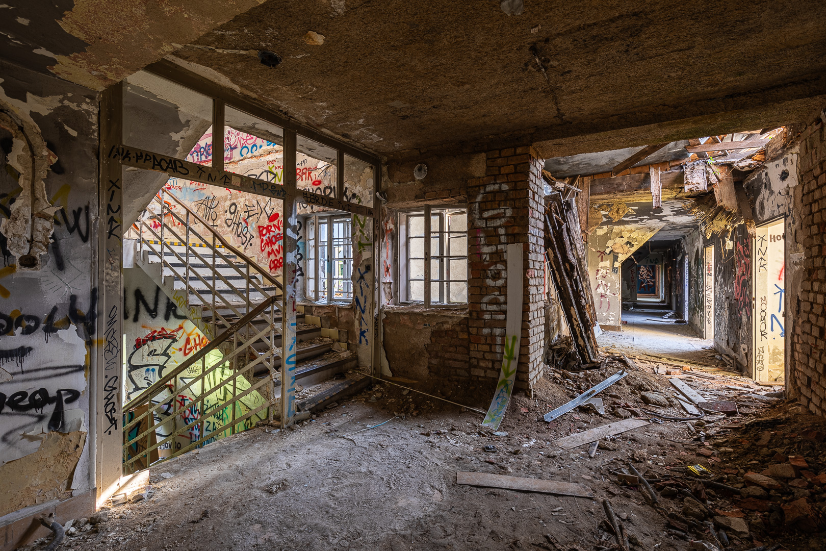 Zchátralá nemocnice ve velmi špatném stavu