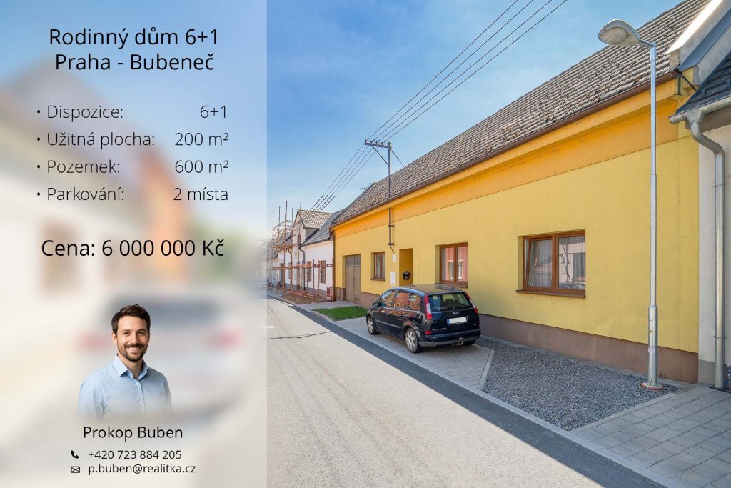 Karta nemovitosti realitního makléře na volné noze